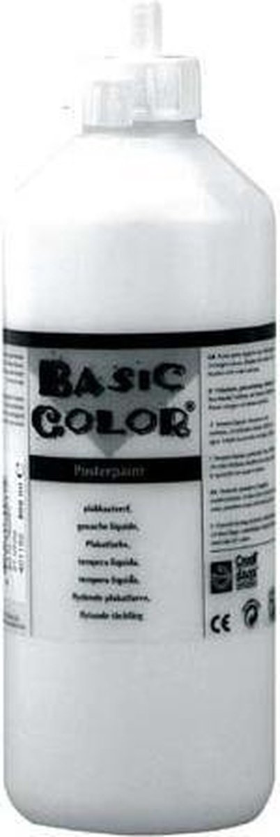 Top1Toys Plakkaatverf Wit 500 ml - Blauw