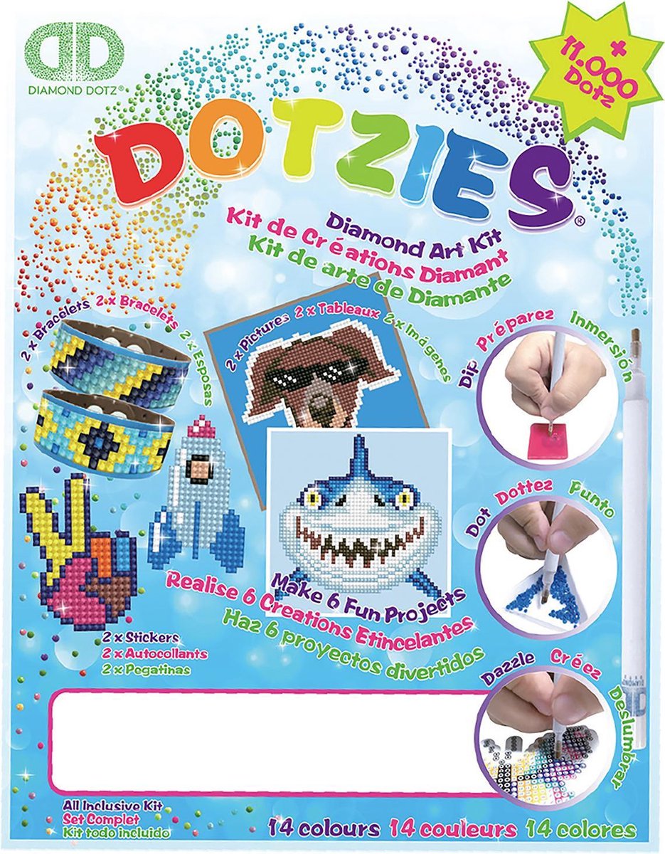 Generic Hobbydoos Dotzies Diamond Art - Blauw