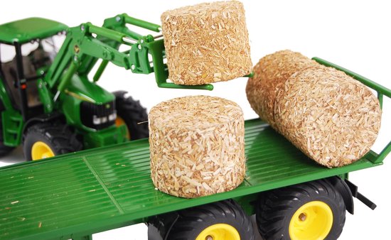 Kids Globe Hooibalen Rond 4 Stuks 1:32 - Bruin