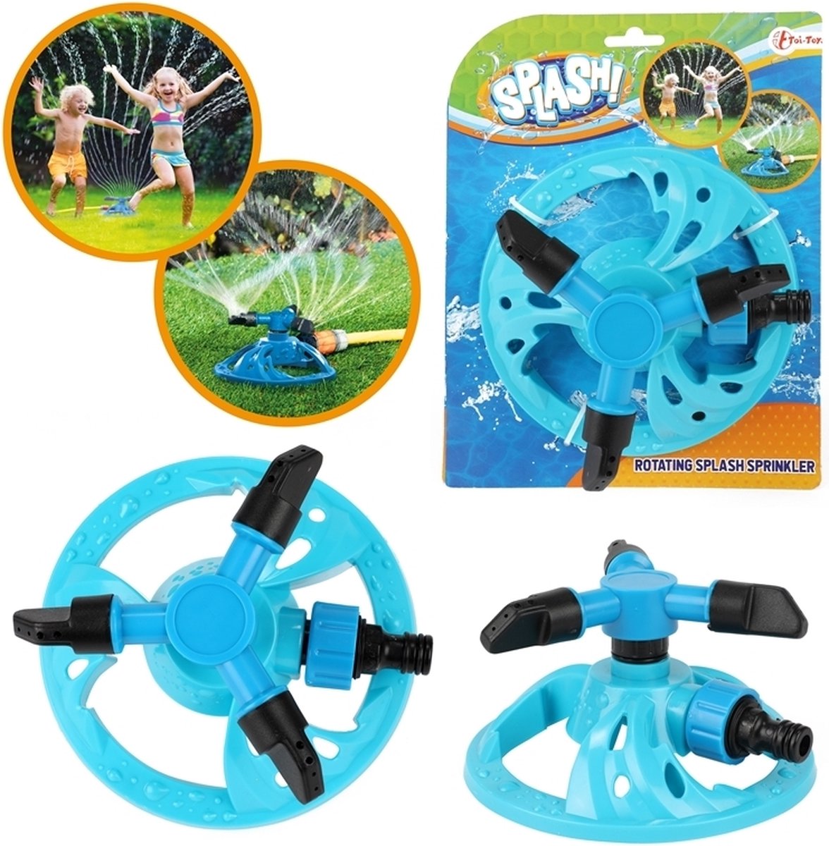 Top1Toys Watersproeier Ronddraaiend - Blauw