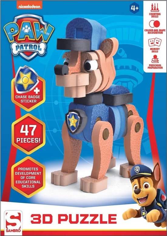 Generic Paw Patrol Puzzel 3D Chase Foam