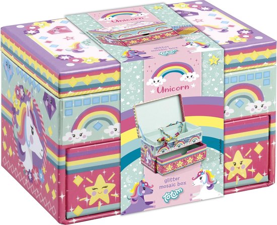 Totum Unicorn Glitter Mozaiek Box