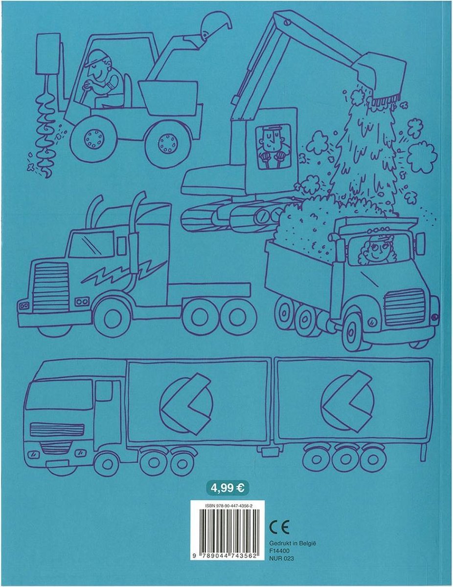 Top1Toys Kleurboek Coole Voertuigen - Blauw