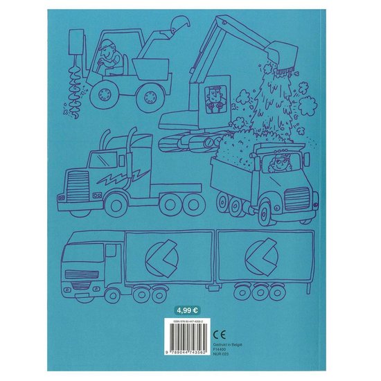 Top1Toys Kleurboek Coole Voertuigen - Blauw