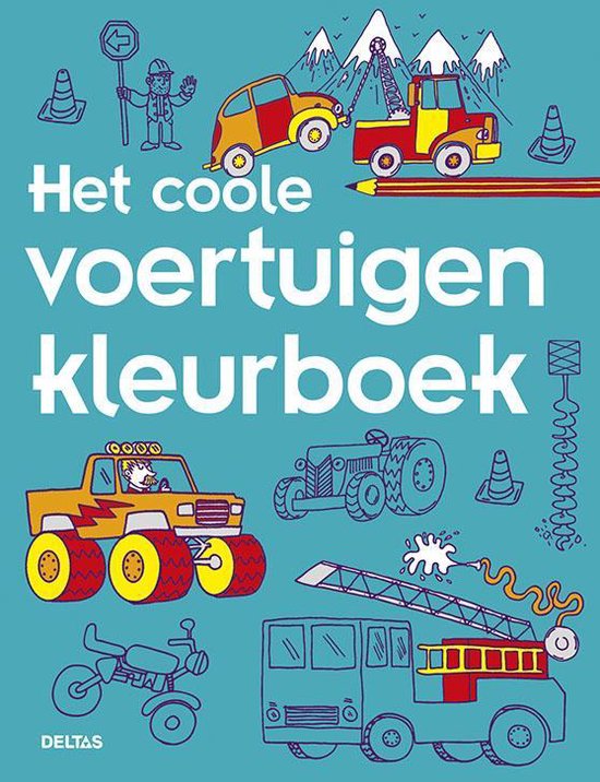 Top1Toys Kleurboek Coole Voertuigen - Blauw