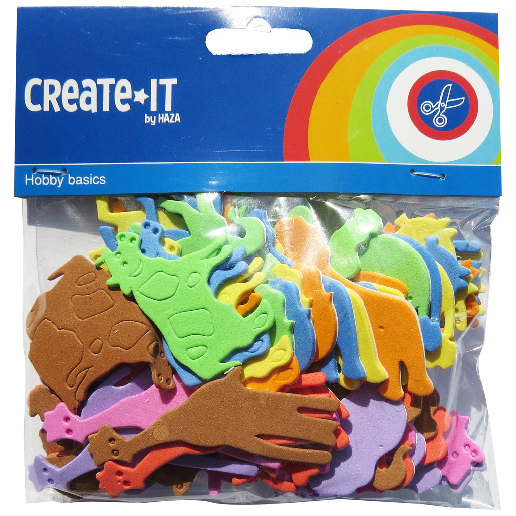 Haza Original Hobbyset Create-it Foam Dieren 64 stuks