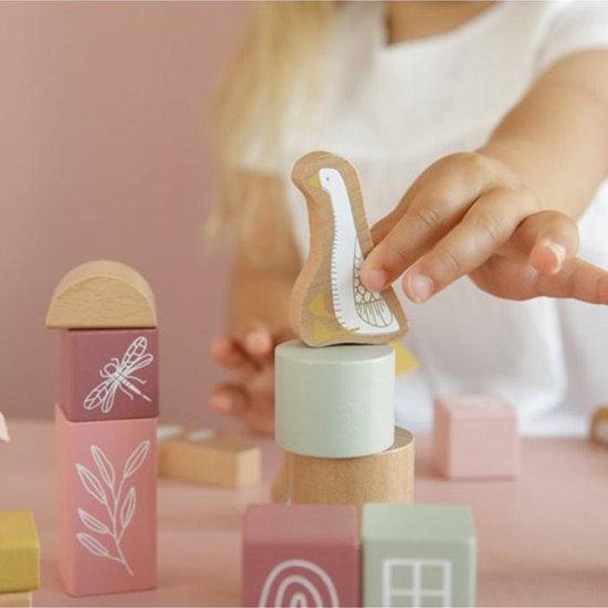 Tiamo Little Dutch Blokken In Ton - Roze