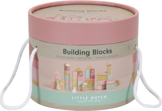 Tiamo Little Dutch Blokken In Ton - Roze