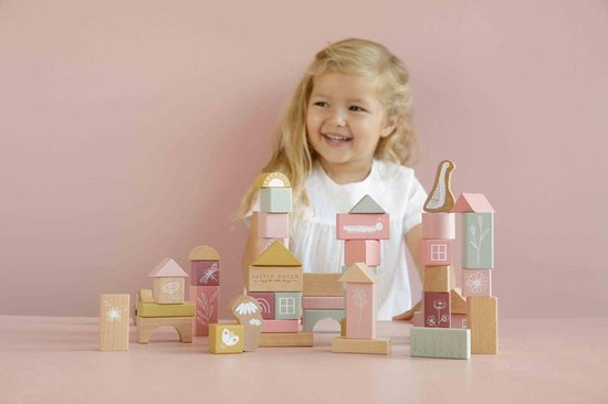 Tiamo Little Dutch Blokken In Ton - Roze