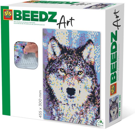 Ses BEEDZ ART: Strijkkralen Wolf