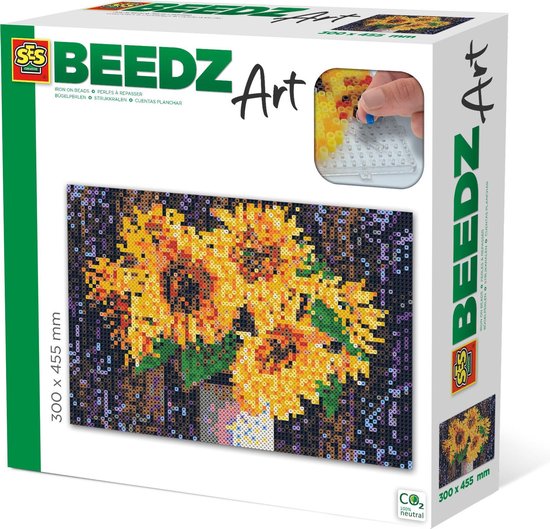 Ses BEEDZ ART: Strijkkralen Zonnebloemen