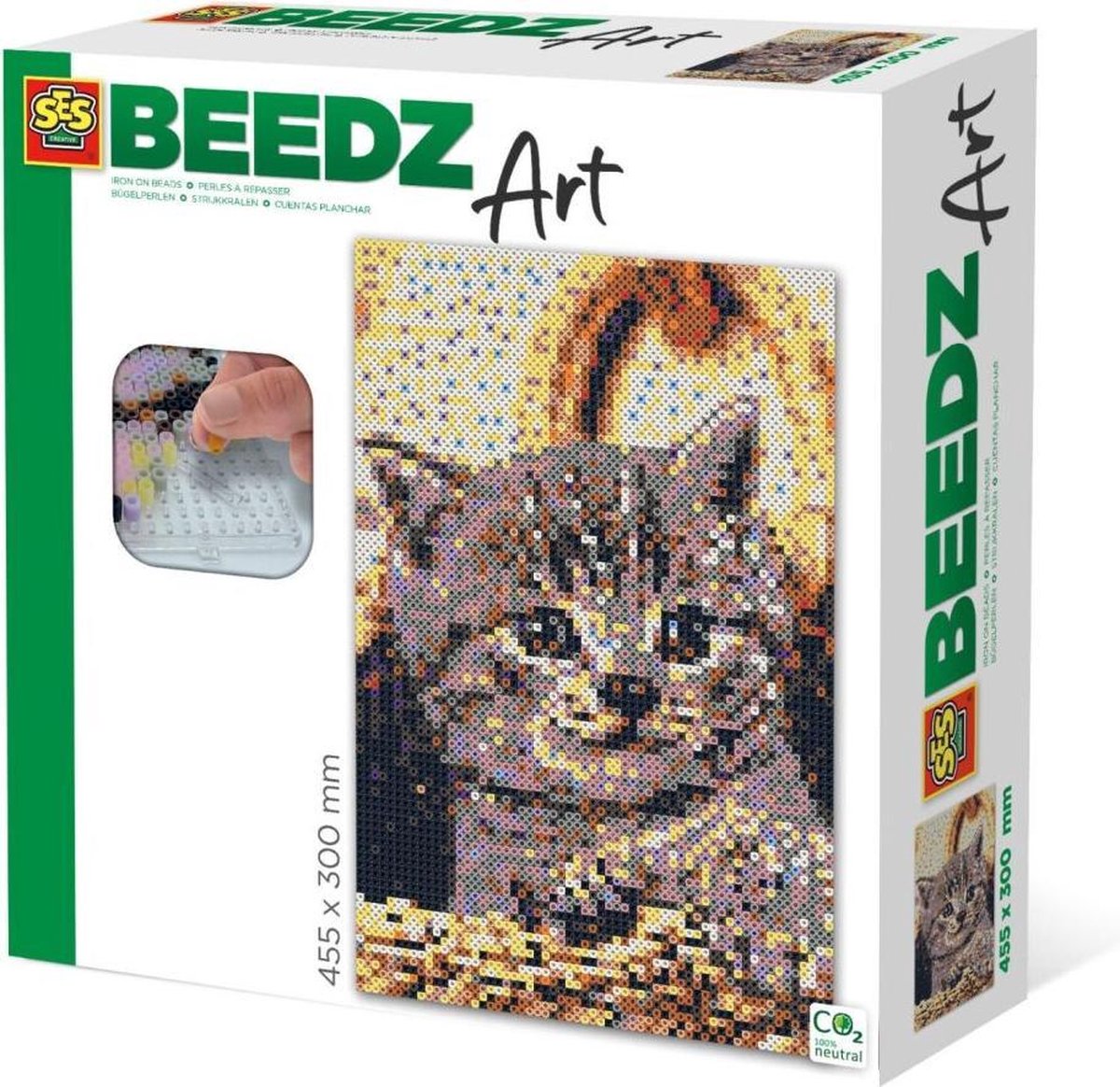 Ses BEEDZ ART: Strijkkralen Poes