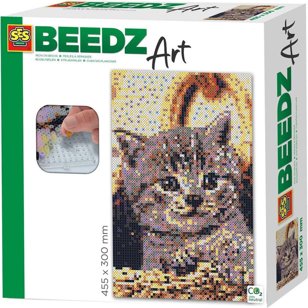 Ses BEEDZ ART: Strijkkralen Poes