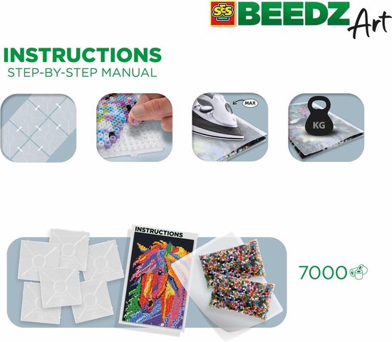 Ses BEEDZ ART: Strijkkralen Paard Fantasie