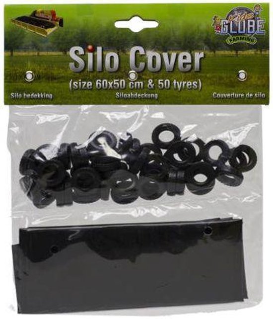 Kids Globe Afdekzeil Voor Sleufsilo - Zwart