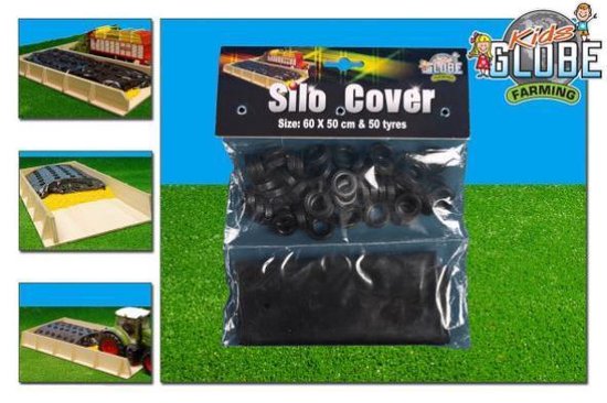 Kids Globe Afdekzeil Voor Sleufsilo - Zwart