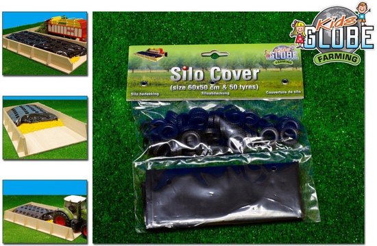 Kids Globe Afdekzeil Voor Sleufsilo - Zwart