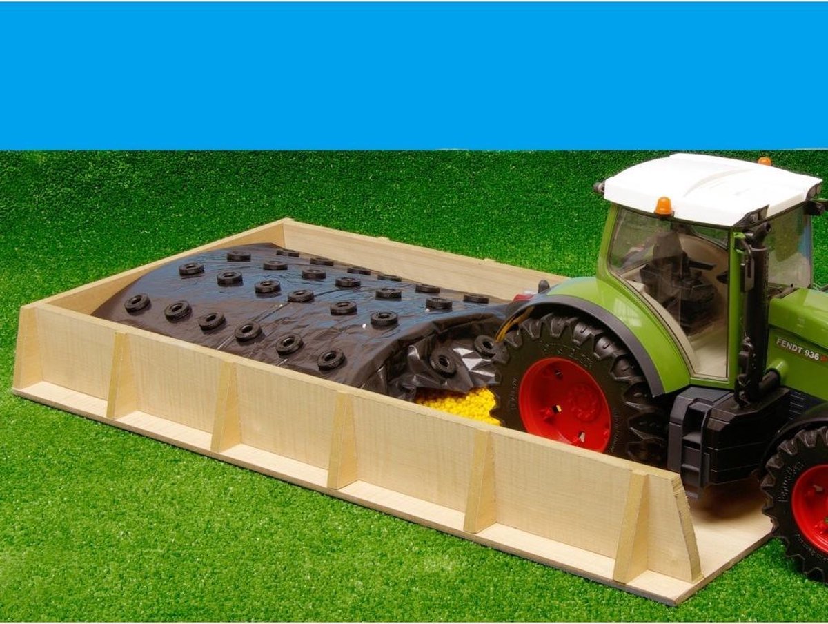 Kids Globe Afdekzeil Voor Sleufsilo - Zwart