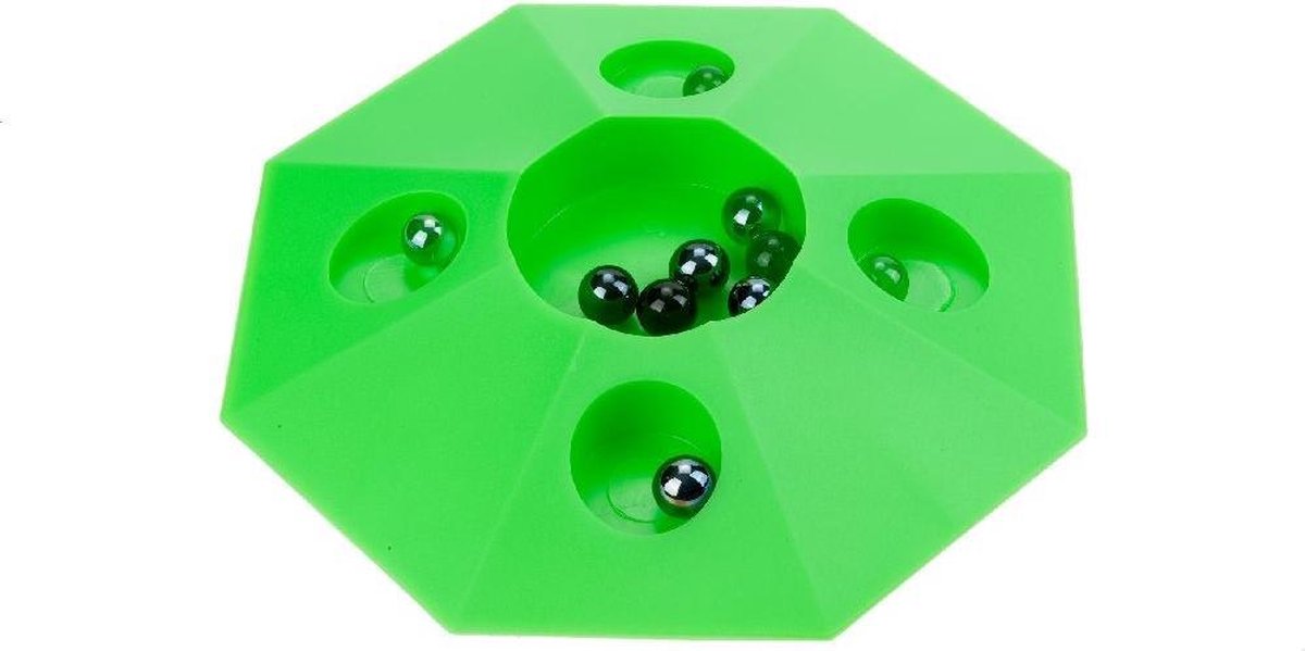 Angel Toys Knikkerpot Groot Met 10 Knikkers 4 Assorti - Rood