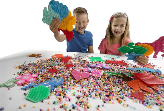 Ses BEEDZ: Strijkkralenbord T-Rex - Blauw