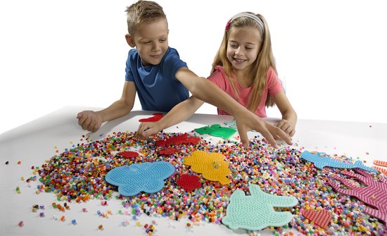 Ses BEEDZ: Strijkkralenbord T-Rex - Blauw