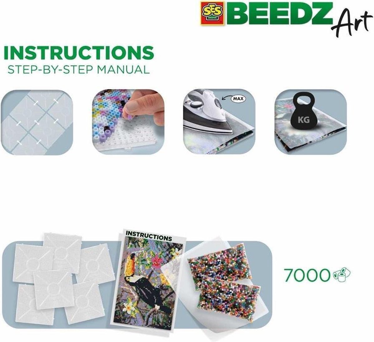 Ses BEEDZ ART: Strijkkralen Toekan