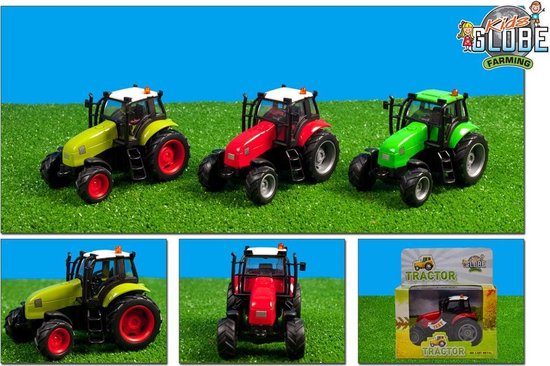 Kids Globe Farming Tractor Met Licht En Geluid Assorti