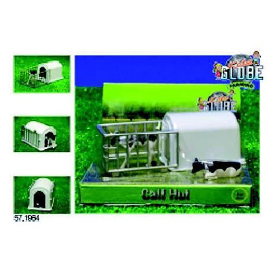 Kids Globe Farming Kalverhut Kids Globe Met 2 Kalfjes 1:32