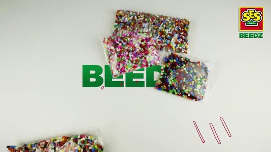 Ses BEEDZ: Strijkkralen Glitter 3000 Stuks