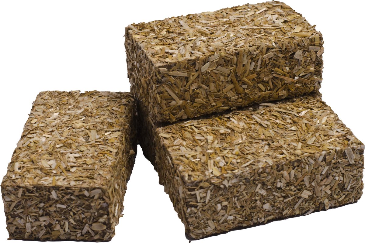 Kids Globe Hooibalen Vierkant 4 Stuks 1:32 - Bruin