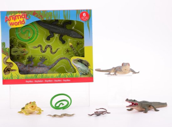 Johntoy Reptielen Animal World 6 Assorti