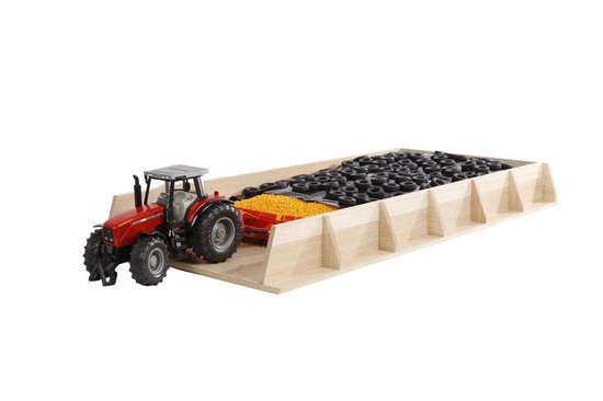 Kids Globe Sleufsilo Hout Voor Siku 30X60X6 Cm 1:32