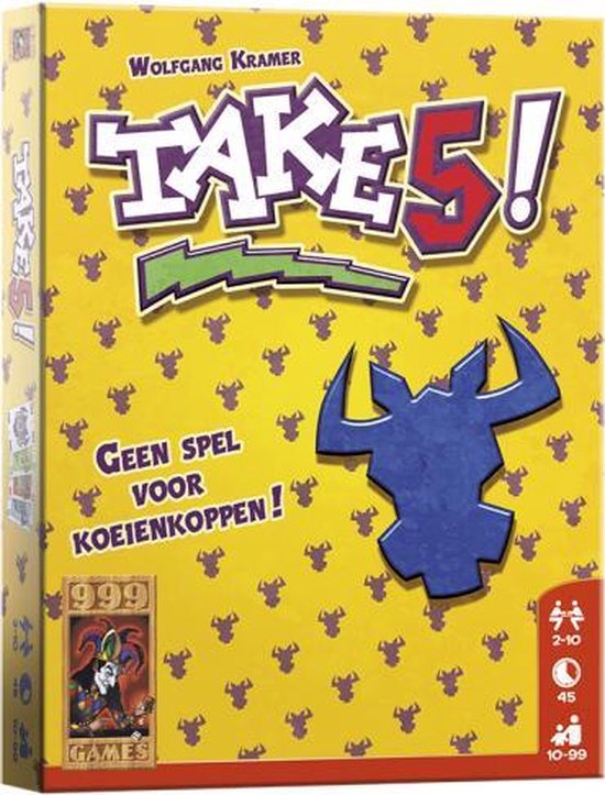 999Games Kaartspel Take 5 - Geel