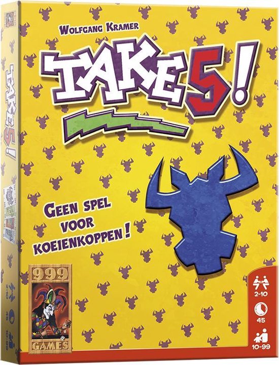 999Games Kaartspel Take 5 - Geel