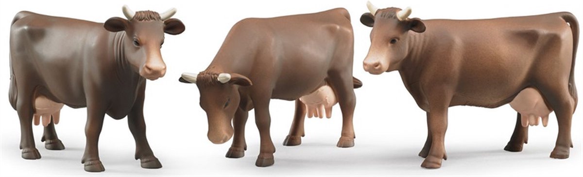 Bruder Koeien 3 Assorti - Bruin