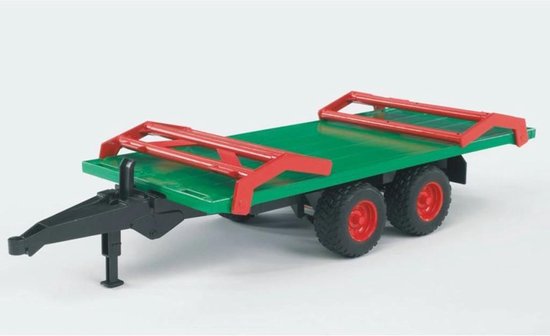 Bruder Aanhanger Met Hooibalen - Groen