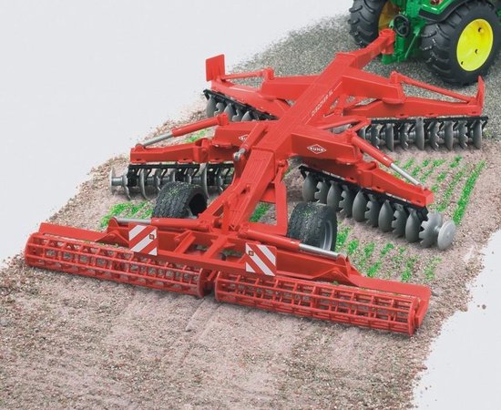 Bruder Aanhanger Kuhn Discover XL Schijveneg - Rood