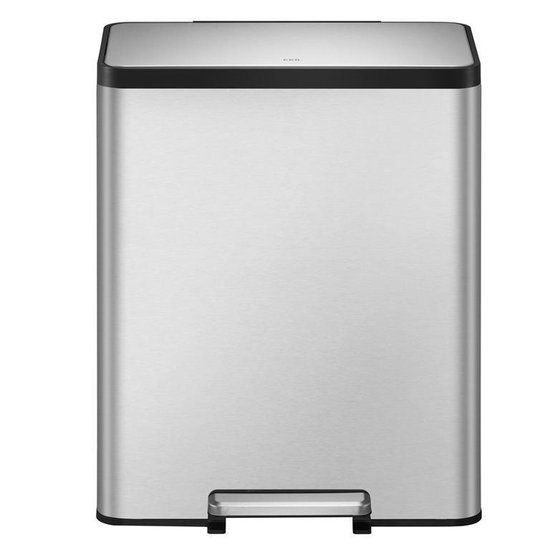 Eko EcoCasa II pedaalemmer 20+20L mat RVS - Silver