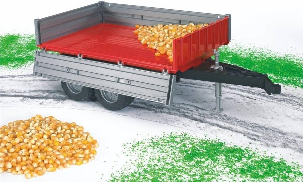 Bruder Aanhanger Dubbelwiels - Rood