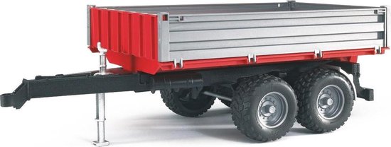 Bruder Aanhanger Dubbelwiels - Rood