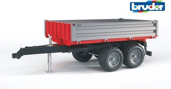 Bruder Aanhanger Dubbelwiels - Rood