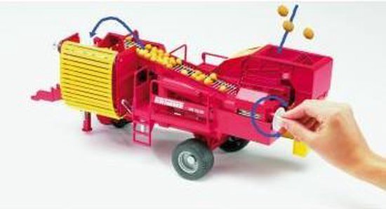 Bruder Aanhanger Grimme SE75-30 Aardappelrooier - Rood
