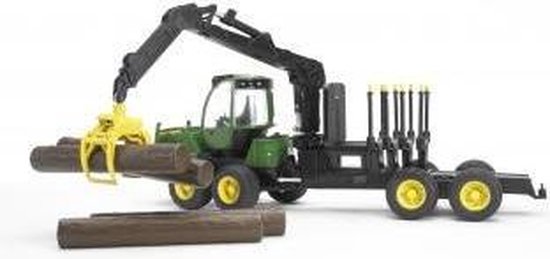 Bruder Tractor John Deere Forwarder 1210E Met Boomstamgrijper