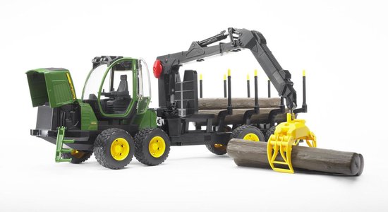 Bruder Tractor John Deere Forwarder 1210E Met Boomstamgrijper