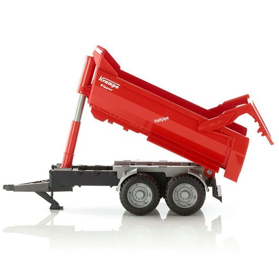 Bruder Aanhanger Krampe Tandem Halfpipe Kiepwagen - Rood