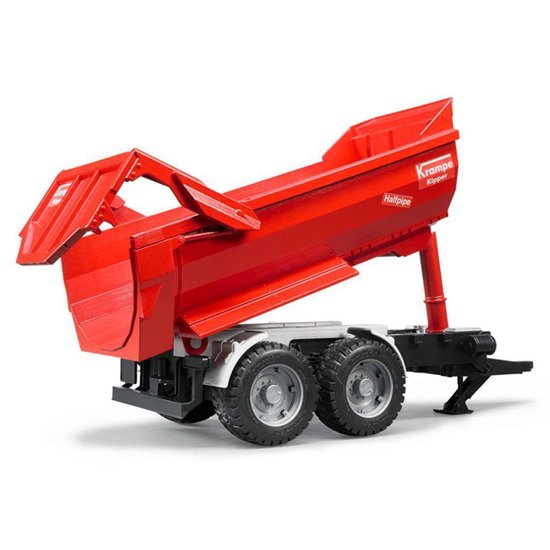 Bruder Aanhanger Krampe Tandem Halfpipe Kiepwagen - Rood