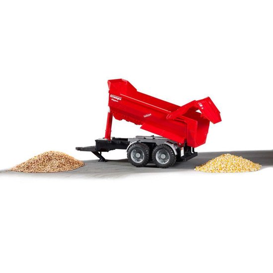 Bruder Aanhanger Krampe Tandem Halfpipe Kiepwagen - Rood