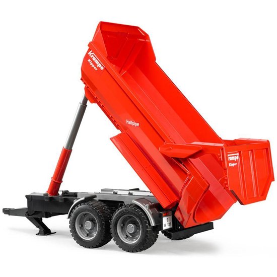 Bruder Aanhanger Krampe Tandem Halfpipe Kiepwagen - Rood