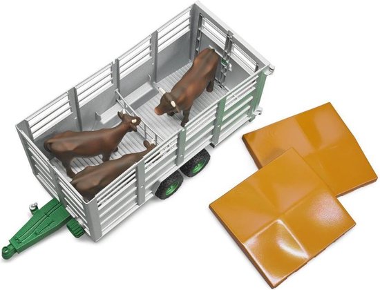 Bruder Aanhanger Vee - Groen