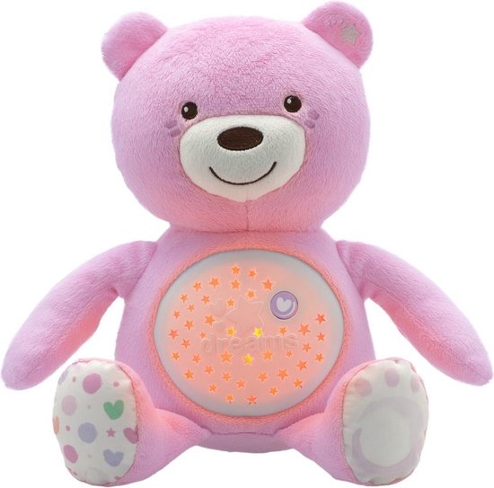Chicco Knuffel Projector Baby Bear First Dreams - Roze